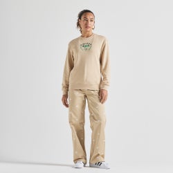 Women Sweatshirts - adidas Long Sleeve Crew - Magic Beige