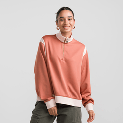 Women Sweatshirts - Jordan Heritage Quarter Suit Top - Sky Orange