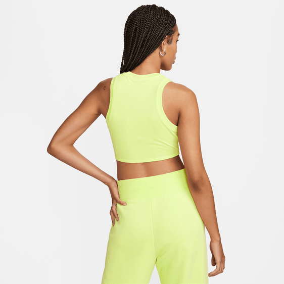 Nike Essential Rib Crop Tank Image 2 of 6. Tap to open photo gallery.