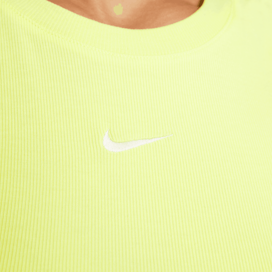 Nike Essential Rib Crop Tank Image 3 of 6. Tap to open photo gallery.