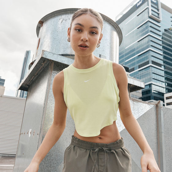 Nike Essential Rib Crop Tank Image 6 of 6. Tap to open photo gallery.