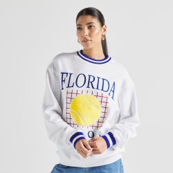 Women Sweatshirts - NCAA Crew - White