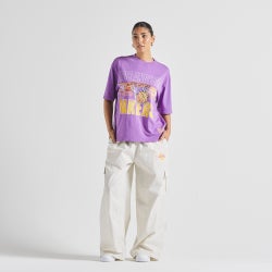 Women Pants - Mitchell & Ness L.A Lakers Baggy Pants - Unbleached