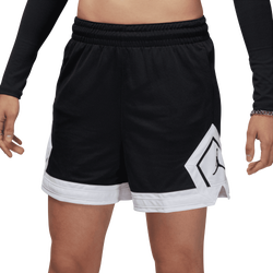 Women Shorts - Jordan 4 inch Diamond Short - Black-White