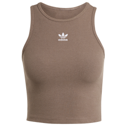 Women T-Shirts - adidas Essentials Rib Tank - Earth Strata