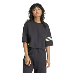 Women T-Shirts - adidas Neu Classics Tee - Black-Green Spark