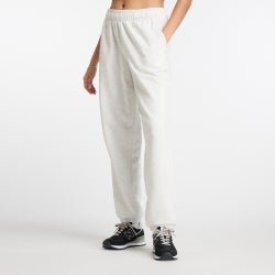 Women Pants - New Balance Sport Essentials French Terry Jogger - Ash Heather