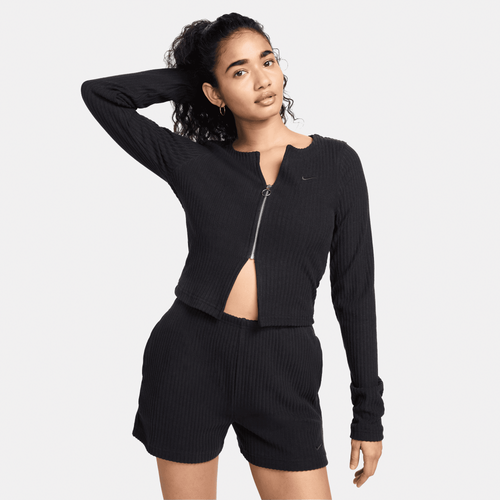 Nike Sportswear Slim Chill Knit Ribbed Cardigan Image 1 of 7. Tap to open photo gallery.
