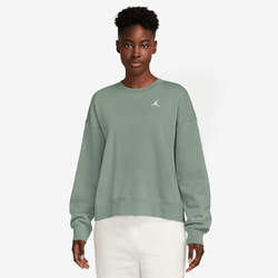 Women Sweatshirts - Jordan Brooklyn Fleece Crew Sweatshirt - Jade Smoke