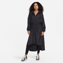 Women Jackets - Nike Sportswear Essential Oversized Trench Coat - Black