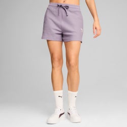 Women Shorts - Puma Essential Ribbed Short - Pale Plum