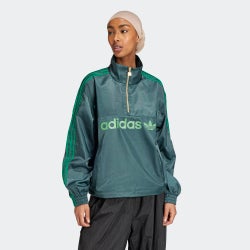 Women Jackets - adidas Sport Woven Windbreaker Jacket - Mineral Green