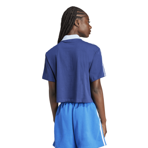 adidas Loose Crop Polo Shirt Image 2 of 6. Tap to open photo gallery.
