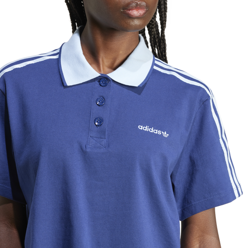 adidas Loose Crop Polo Shirt Image 3 of 6. Tap to open photo gallery.