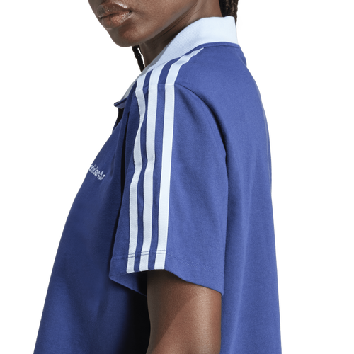 adidas Loose Crop Polo Shirt Image 4 of 6. Tap to open photo gallery.