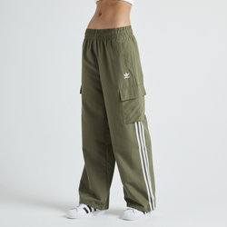 Women Pants - adidas Adicolor 3 Stripes Cargo Tracksuit Pants - Olive Strata