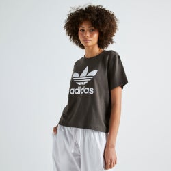 Women T-Shirts - adidas Box Tee - Shadown Olive