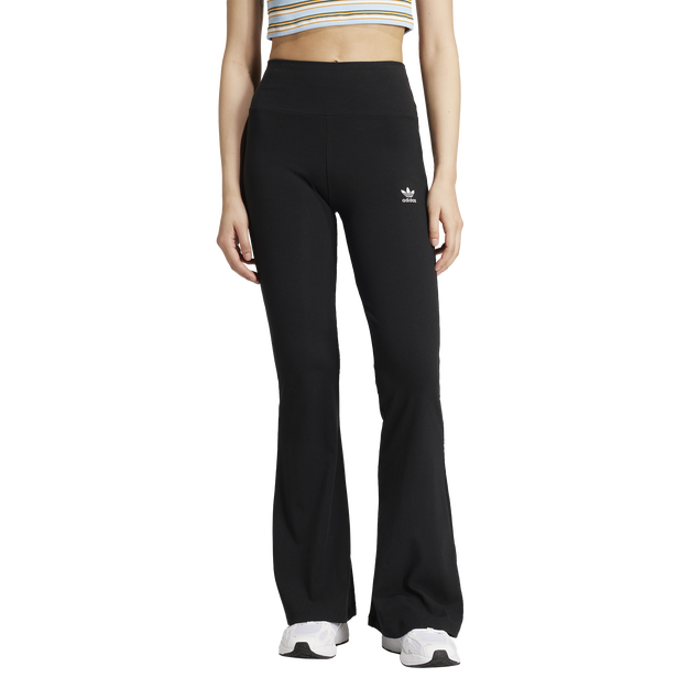 adidas Essentials Rib Flared Leggings Image 1 of 5. Tap to open photo gallery.