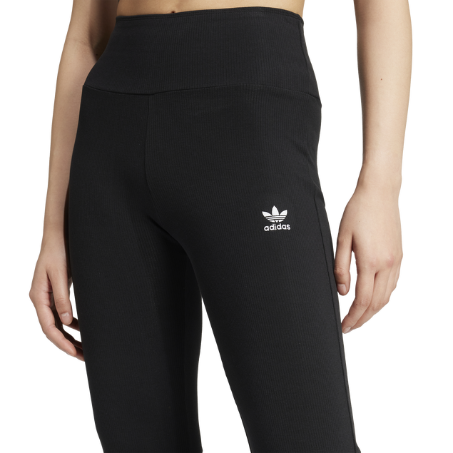 adidas Essentials Rib Flared Leggings Image 4 of 5. Tap to open photo gallery.