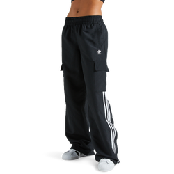 Women Pants - adidas Adicolor 3 Stripes Cargo Tracksuit Pants - Black