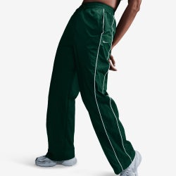 Women Pants - Nike Woven High-Waisted Pant - Gorge Green-Sail