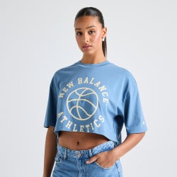 Women T-Shirts - New Balance League Tee - Heron Blue