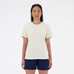 Women Shorts - New Balance Essentials Jersey Tee - Linen