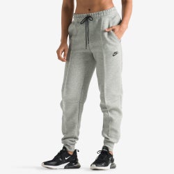 Women Pants - Nike Tech Fleece Mid Rise Joggers - Dark Grey Heather