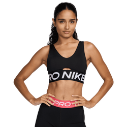 Women Sport Bras/Sport Vests - Nike Dri-FIT Indy Light Support Bra - Black-White