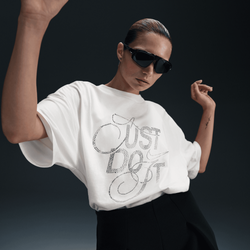 Women T-Shirts - Nike Oversized Graphic Dance Tee - Sail