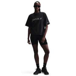 Women T-Shirts - Nike Box Tee - Black-Photon Dust