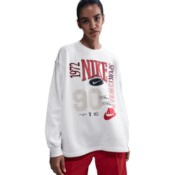 Women Sweatshirts - Nike Street Crew - Sail-Black