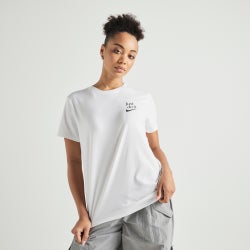 Women T-Shirts - Nike Graphic Winning One Tee - White-Black