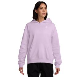 Women Hoodies - Jordan Brooklyn Fleece Pullover Hoodie - Doll-White