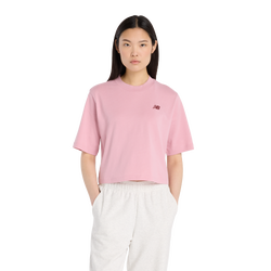 Women T-Shirts - New Balance Heritage Tee - Pink Taffy