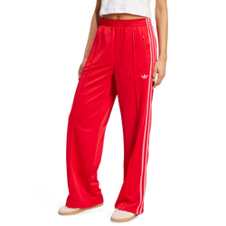 Women Pants - adidas 3-Stripes Flared Firebird Track Pants - Better Scarlet-Lucid Pink