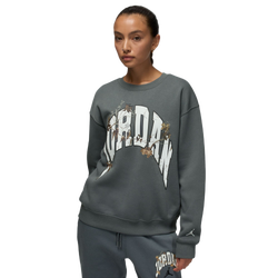 Women Sweatshirts - Jordan Brooklyn Fleece Crew - Iron Grey