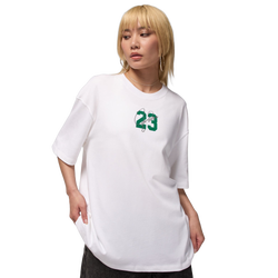 Women T-Shirts - Jordan Brooklyn Loose-Fit Top - White