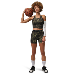 Women Shorts - Jordan Dri-FIT High-Waisted 5" Printed Shorts - Luminous Green