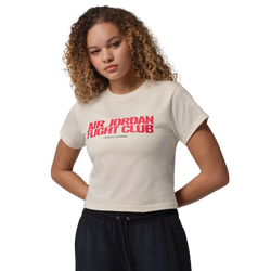Women T-Shirts - Jordan Flight Club Cropped Tee - Pale Ivory