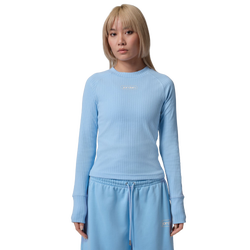 Women T-Shirts - Jordan Flight Long-Sleeve Top - Psychic Blue