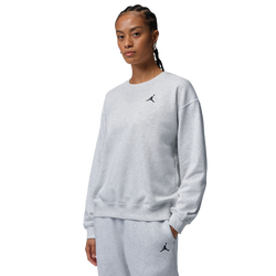 Women Sweatshirts - Jordan Top Crew - Birch Heather-Black
