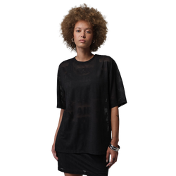 Women T-Shirts - Nike Knit Top - Black-White