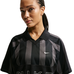 Women T-Shirts - Nike W Nsw Street Os Ss Strp Jsy - Black-Black-Black