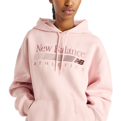 Women Hoodies - New Balance Hoodies & Sweatshirts - Pink Chalk (Phk)