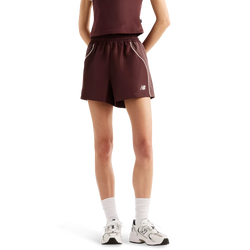 Women Shorts - New Balance Trackside Woven Short - Cherry Leather