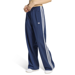 Women Pants - adidas Pinstripe Firebird Loose Trackpant - Night Indigo-White-Grey