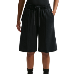 Women Shorts - Nike Tech Fleece Short - Black-Black