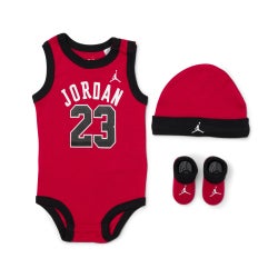 Infants Gift Sets - Jordan 23 Jersey Crib Set 6-12 months - Gym Red-Black