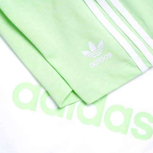 adidas 2-4 Year Old Trefoil Shorts Tee Set Image 3 of 7. Tap to open photo gallery.